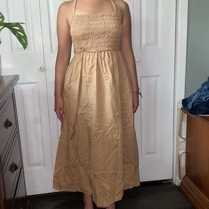 Tan Old Navy Maxi Dress